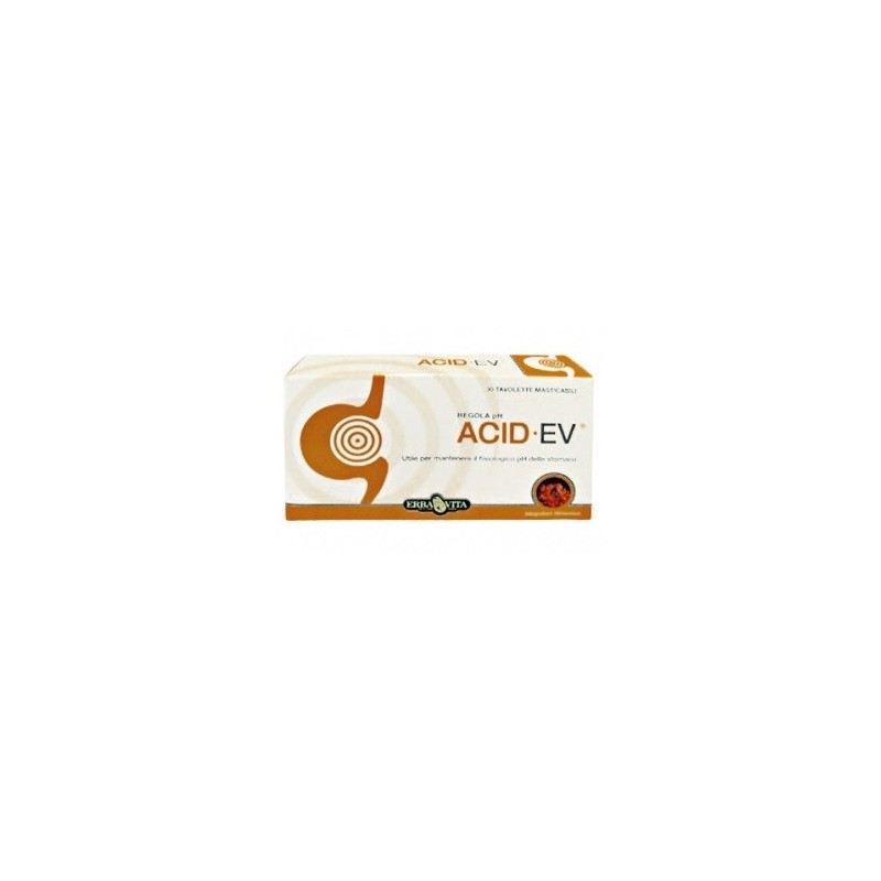 Erba Vita Acid Ev Integratore Acidità Stomaco 1 Gr 30 Tavolette Erba Vita Acid Ev Integratore Acidità Stomaco 1 Gr 30 Tavolette