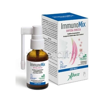 Aboca ImmunoMix Difesa Bocca Spray Orale Protettivo per Adulti e Bambini 30ml