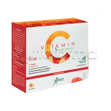 Aboca Vitamin C NaturComplex Integratore con Vitamina C Naturale 20 Bustine Orosolubili