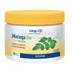 LongLife Moringa Bio Powder Integratore per Metabolismo dei Lipidi 150g LongLife Moringa Bio Powder Integratore per Metabolismo dei Lipidi 150g