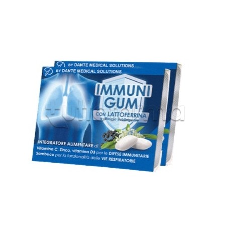 Immuni Gum Integratore per Difese Immunitarie 18 Gomme Immuni Gum Integratore per Difese Immunitarie 18 Gomme
