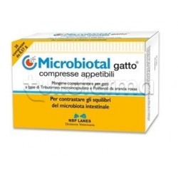 Microbiotal Gatto Integratore Veterinario per Intestino dei Gatti 30 Compresse