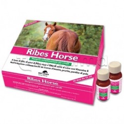 Ribes Horse Integratore Veterinario per Cute dei Cavalli 30 Flaconcini