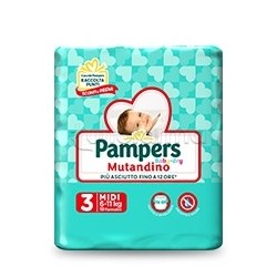 Pampers Baby Dry Mutandino Midi Pannolini per Bambini Taglia 3 (6-11Kg) 19 Pezzi