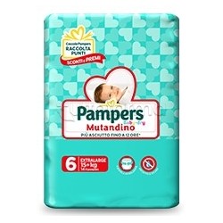 Pampers Baby Dry Mutandino Extra Large Pannolini per Bambini Taglia 6 (+15Kg) 14 Pezzi