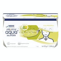 Nestlè Resource Aqua+ Acqua Gelificata Gusto Mela e Pera 4X125g
