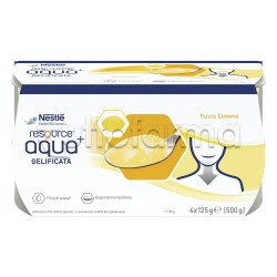 Nestlè Resource Aqua+ Acqua Gelificata Gusto Limone 4X125g