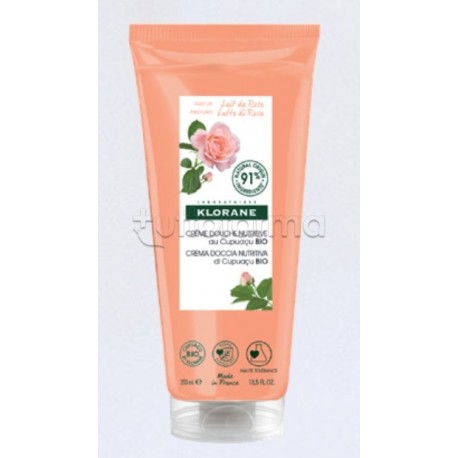 Klorane Crema Doccia Corpo Distensivo Latte di Rosa 200ml Klorane Crema Doccia Corpo Distensivo Latte di Rosa 200ml
