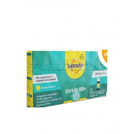 Supradyn Difese 50+ per Sistema Immunitario degli Over 50 10 Flaconcini Supradyn Difese 50+ per Sistema Immunitario degli Over 50 10 Flaconcini