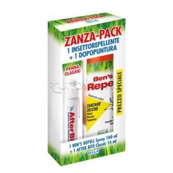 Zanza Pack Cofanetto Estate 1 Repellente per Insetti + 1 Dopo Puntura