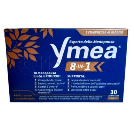 Ymea 8 in 1 Integratore per Menopausa 30 Compresse