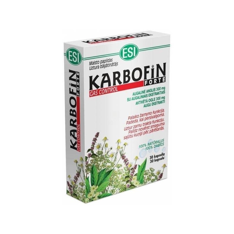 Esi Karbofin Forte Digestivo 30 Capsule Esi Karbofin Forte Digestivo 30 Capsule