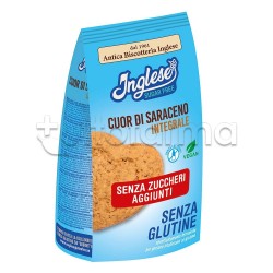 Inglese Biscotti Cuor di Saraceno Integrali Senza Glutine e Senza Zuccheri Aggiunti 300g