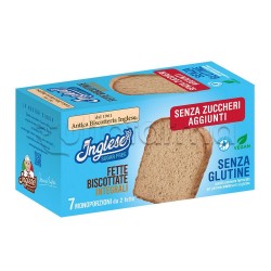 Inglese Fette Biscottate Integrali Senza Glutine e Senza Zuccheri Aggiunti 200g