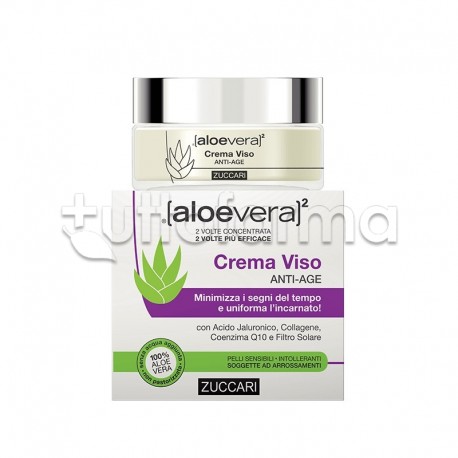 Zuccari Aloe Vera 2 Crema Viso Antiage 50ml Zuccari Aloe Vera 2 Crema Viso Antiage 50ml