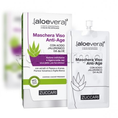 Zuccari Aloe Vera 2 Maschera Viso Antiage 20ml Zuccari Aloe Vera 2 Maschera Viso Antiage 20ml