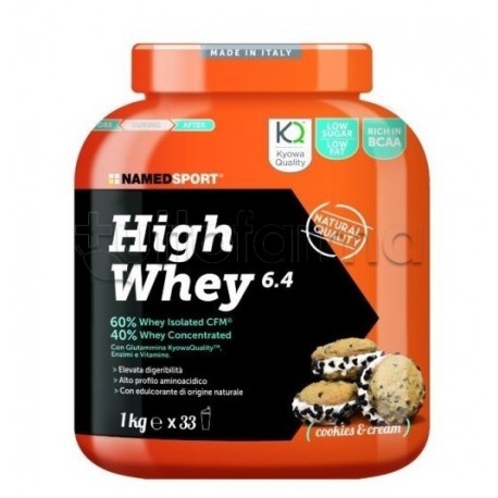 Named Sport High Whey 6.4 Proteine Gusto Cookies&Cream 1Kg Named Sport High Whey 6.4 Proteine Gusto Cookies&Cream 1Kg