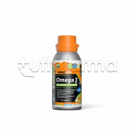 Named Sport Omega 3 Double Plus Integratore con Omega 3 110 Capsule Molli Named Sport Omega 3 Double Plus Integratore con Omega 3 110 Capsule Molli