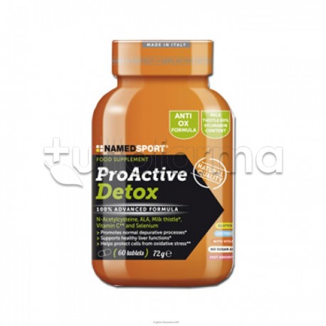 Named Sport Proactive Detox Integratore per il Fegato 60 Compresse Named Sport Proactive Detox Integratore per il Fegato 60 Compresse