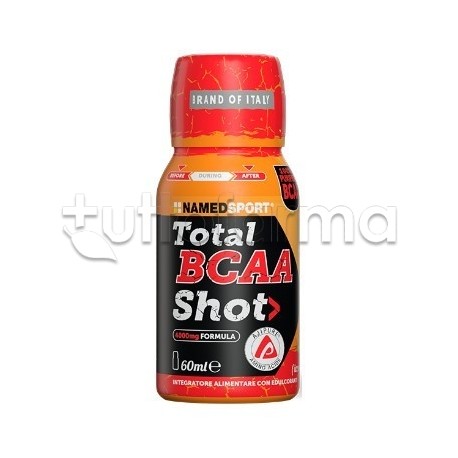 Named Sport Total BCAA Shot Ice Frutti Rossi con Aminoacidi 60 ml