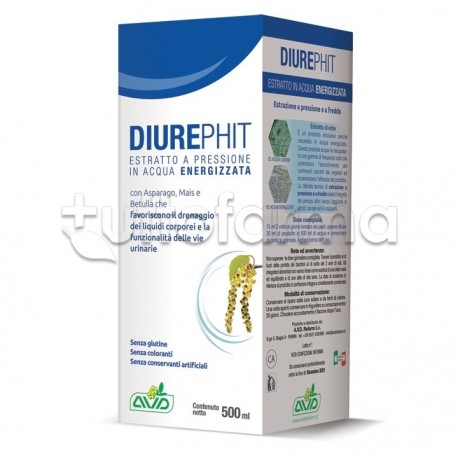 Foto scatola AVD Diurephit Integratore Drenante 500ml Foto scatola AVD Diurephit Integratore Drenante 500ml