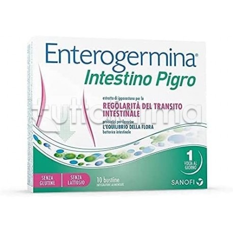 Enterogermina Intestino Pigro Integratore Fermenti Lattici Confezione Doppia 10+10 Bustine