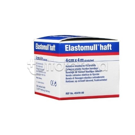 Elastomull Haft Benda Elastica Autoadesiva Medicazioni 4x400cm 1 Pezzo