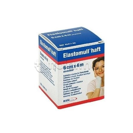 Elastomull Haft Benda Elastica Autoadesiva Medicazioni 6x400cm 1 Pezzo
