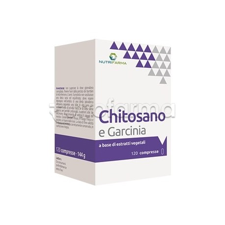 Garcinia Chitosano per Controllo del Peso 120 Compresse