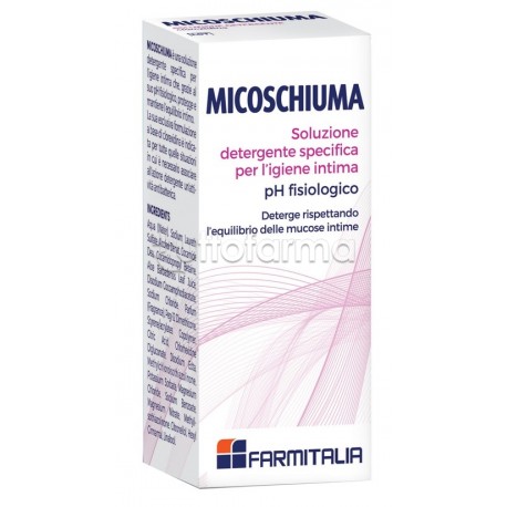 Flacone con Micoschiuma Soluzione Detergente per Igiene Intima 80ml