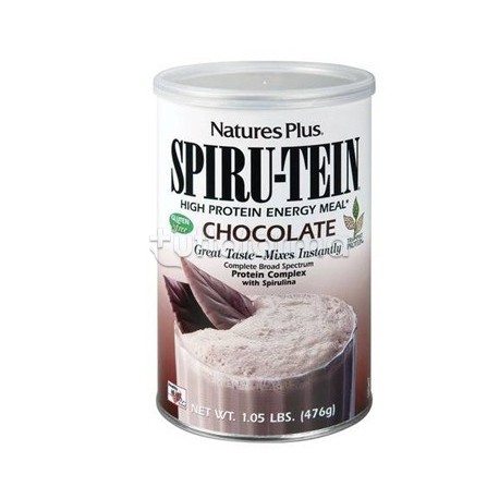 Natures Plus Spirutein Cioccolato Proteine Vegetali e Spirulina Barattolo da 476 g Natures Plus Spirutein Cioccolato Proteine Vegetali e Spirulina Barattolo da 476 g