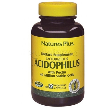 Natures Plus Acidophilus per Salute Intestinale 90 Capsule Natures Plus Acidophilus per Salute Intestinale 90 Capsule
