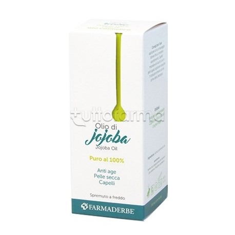 Farmaderbe Olio Jojoba per Rigenerazione Pelle e Capelli 100ml Farmaderbe Olio Jojoba per Rigenerazione Pelle e Capelli 100ml