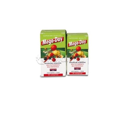 Mega Day Integratore di Vitamine e Minerali 90 Compresse Mega Day Integratore di Vitamine e Minerali 90 Compresse