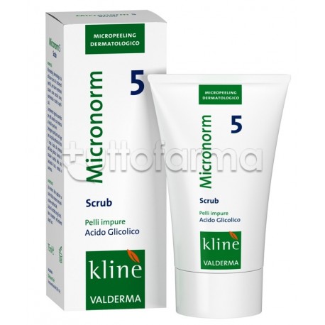 Valderma Micronorm Scrub 5 per Pelli Impure 75ml Valderma Micronorm Scrub 5 per Pelli Impure 75ml