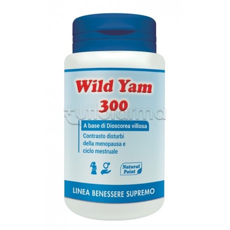 Wild Yam 300 Integratore per Menopausa e Ciclo Mestruale 50 Capsule