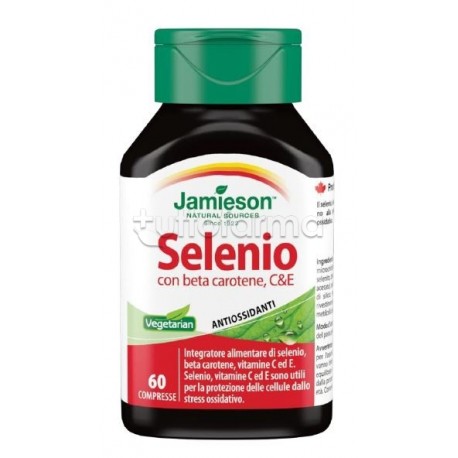 Jamieson Selenio Beta Carotene Integratore Ricostituente 60 Compresse Jamieson Selenio Beta Carotene Integratore Ricostituente 60 Compresse