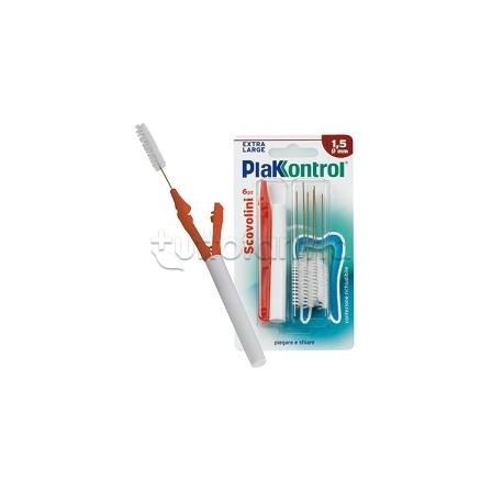 PlakKontrol Scovolini con Manico Riutilizzabile per Pulizia Interdentale 1,5 mm 6 Pezzi PlakKontrol Scovolini con Manico Riutilizzabile per Pulizia Interdentale 1,5 mm 6 Pezzi