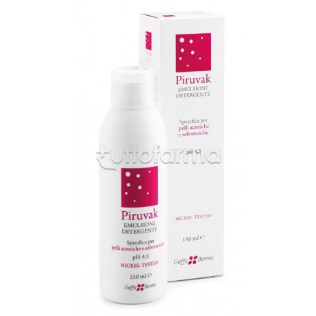 Piruvak Emulsione Detergente per Pelle Grassa e Acneica 150ml Piruvak Emulsione Detergente per Pelle Grassa e Acneica 150ml