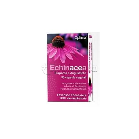 Optima Natural Echinacea per Difese Immunitarie 30 Capsule Vegetali