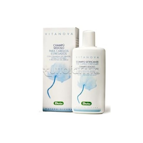 Vitanova Shampoo setificante per capelli stressati e trattati 200 ml Vitanova Shampoo setificante per capelli stressati e trattati 200 ml