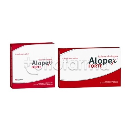 Alopex Forte Lozione Tricologica per Alopecia 2 o 4 Roll-on da 10ml Alopex Forte Lozione Tricologica per Alopecia 2 o 4 Roll-on da 10ml