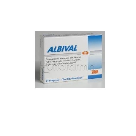 Albival Probiotico per Benessere Intestinale e Sistema Immunitario 24 Compresse Albival Probiotico per Benessere Intestinale e Sistema Immunitario 24 Compresse