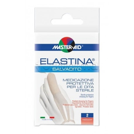Master-Aid Elastina Dito per Protezione Ferite 2 Medicazioni da 3m Master-Aid Elastina Dito per Protezione Ferite 2 Medicazioni da 3m