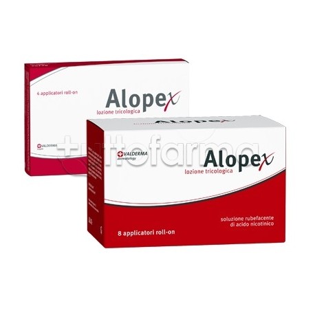Alopex Lozione Capillare trattamento anticaduta capelli 80 ml (4 o 8 roll-on da 10 ml)
