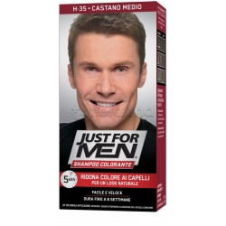 Just For Men Shampoo Colorante per Capelli Castano Medio H35 Just For Men Shampoo Colorante per Capelli Castano Medio H35