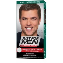Just For Men Shampoo Colorante per Capelli Castano Scuro H45 Just For Men Shampoo Colorante per Capelli Castano Scuro H45