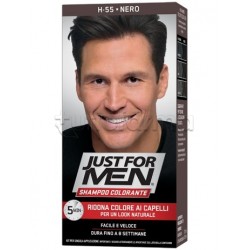 Just For Men Shampoo Colorante per Capelli Nero H55 Just For Men Shampoo Colorante per Capelli Nero H55