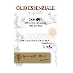Dr Giorgini Issopo Olio Essenziale Naturale 10ml Dr Giorgini Issopo Olio Essenziale Naturale 10ml