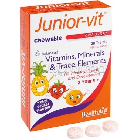 Juniorvit Blister per Crescita Bambini 30 Tavolette Masticabili Juniorvit Blister per Crescita Bambini 30 Tavolette Masticabili